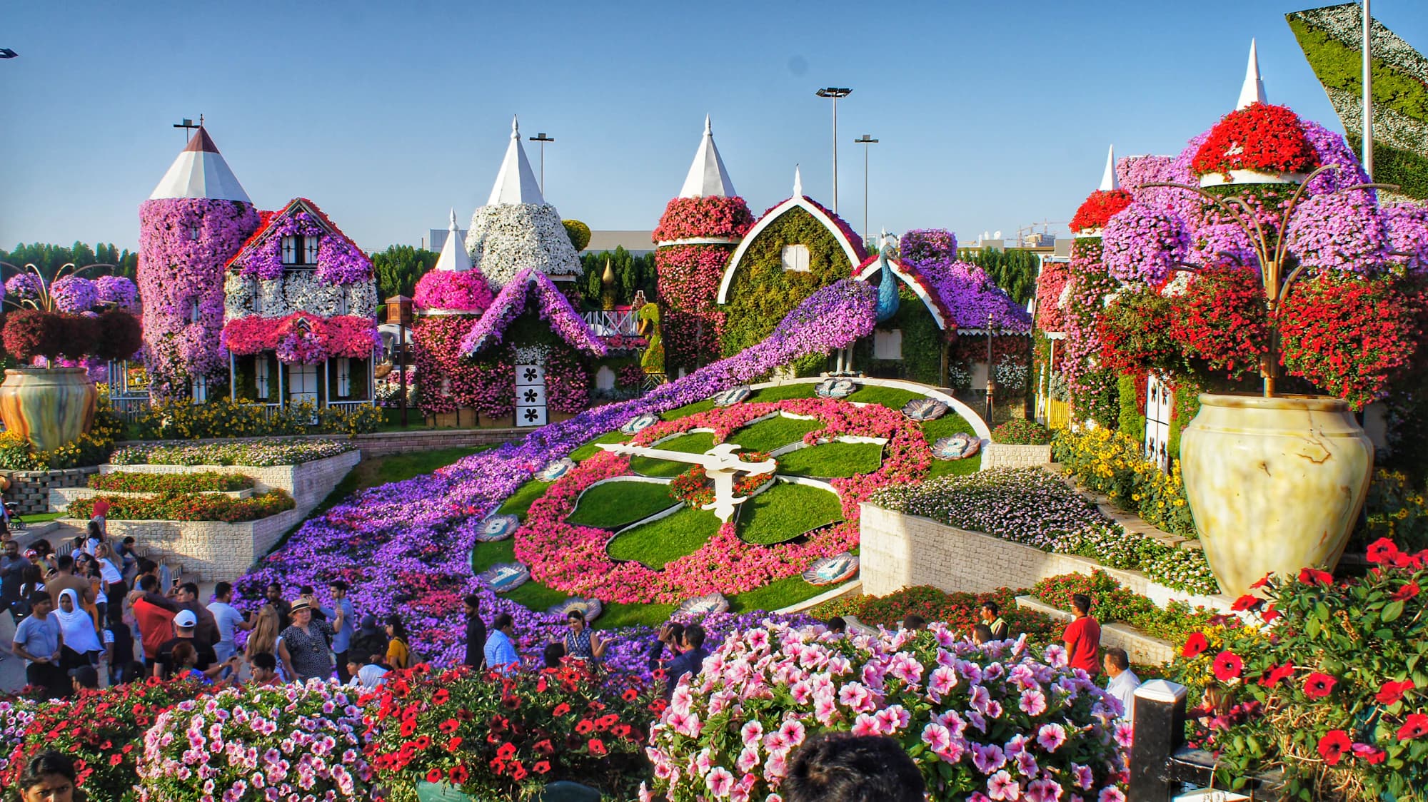 Flower sculptures at the Dubai Miracle Garden