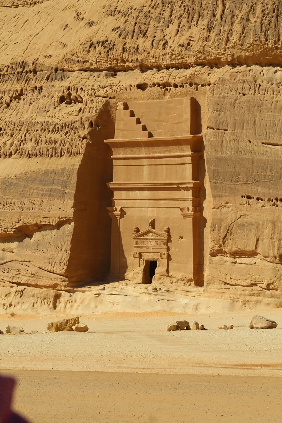 A rock-cut tomb at Hegra, AlUla