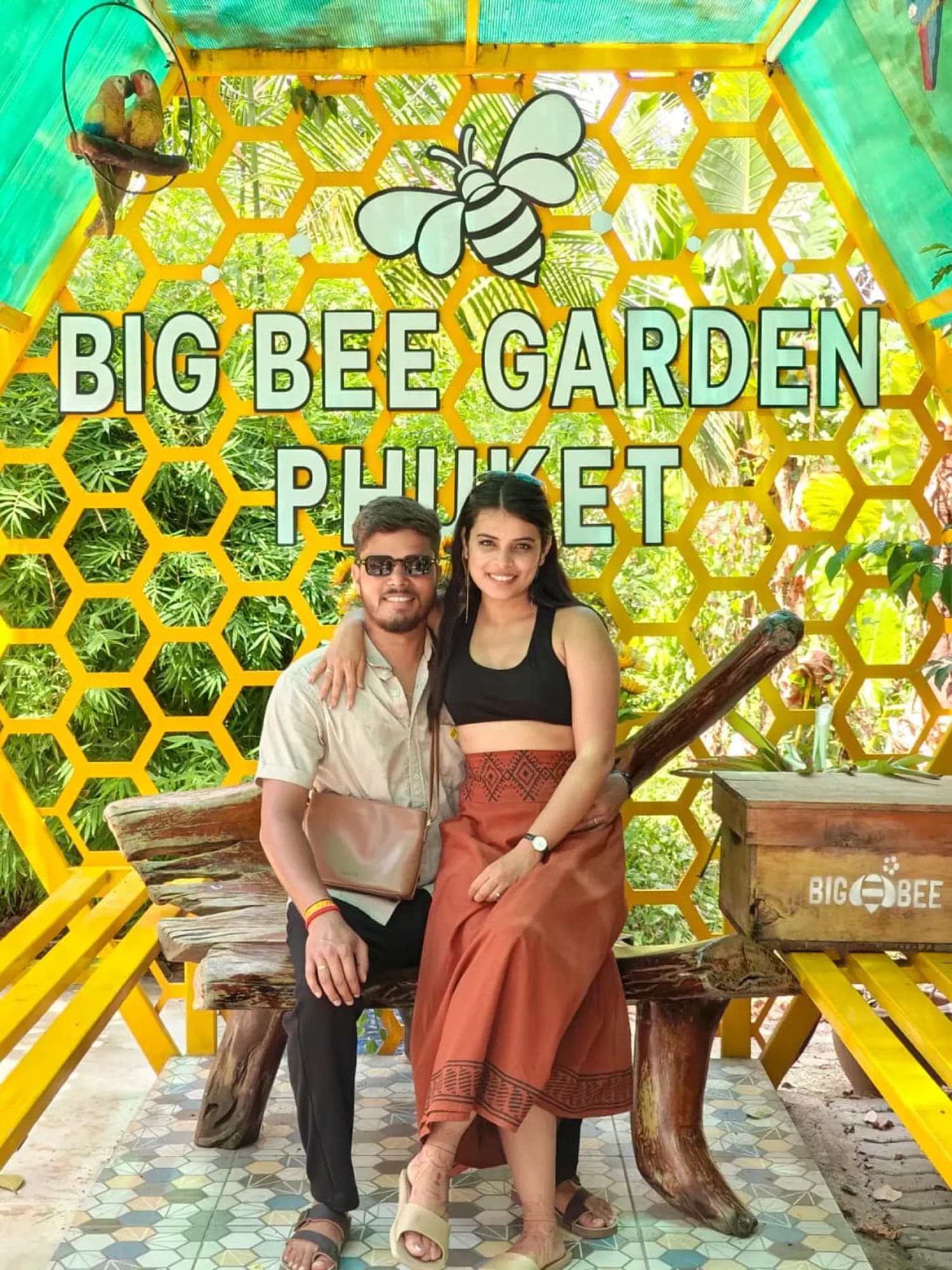 A couple at Big Bee Garden, Phuket