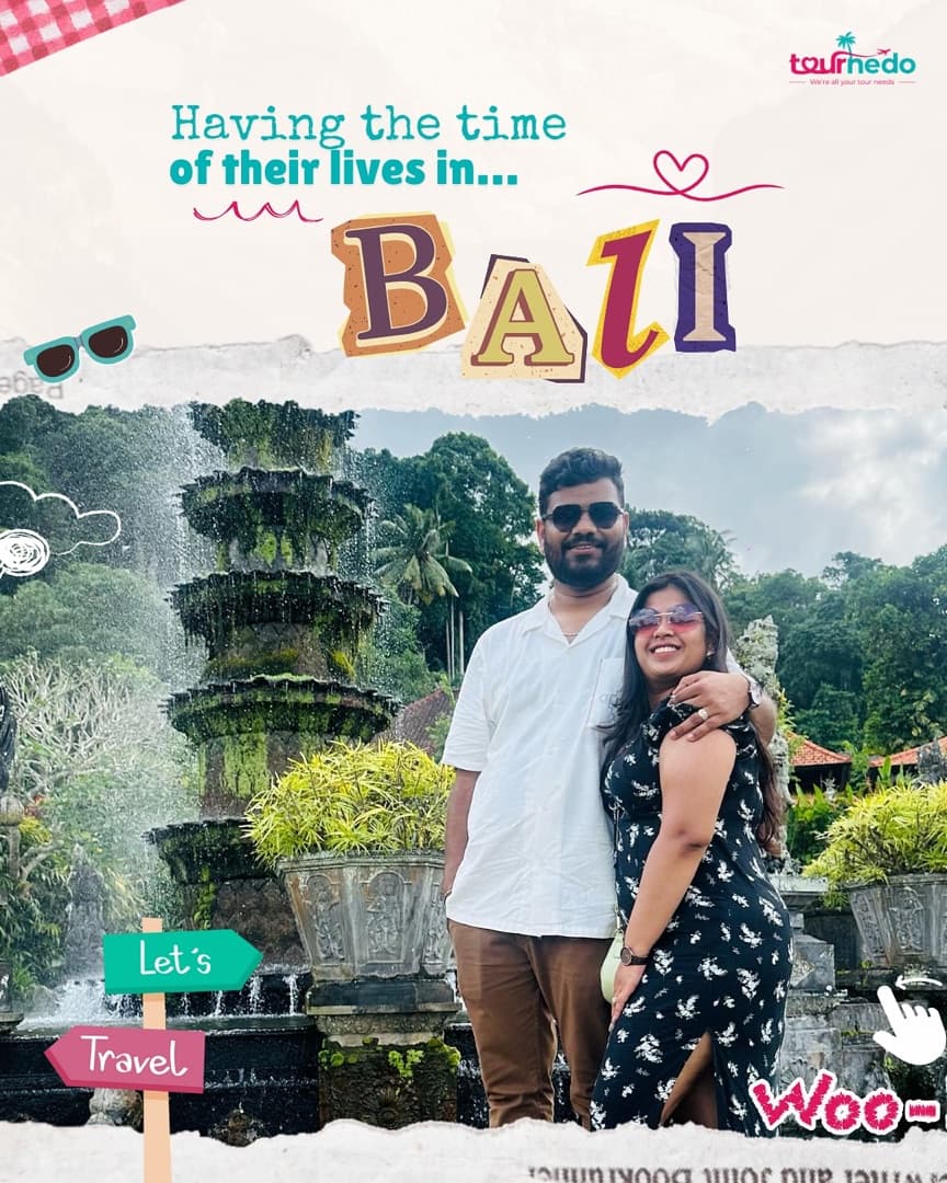 Instagram post: Having the time of their lives in Bali