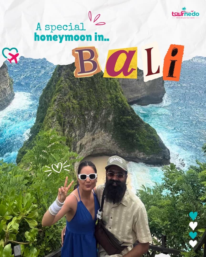 Instagram post: A special honeymoon in Bali