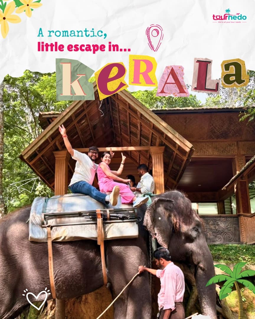 Instagram post: A romantic little escape in Kerala