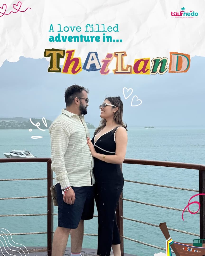 Instagram post: A love-filled adventure in Thailand