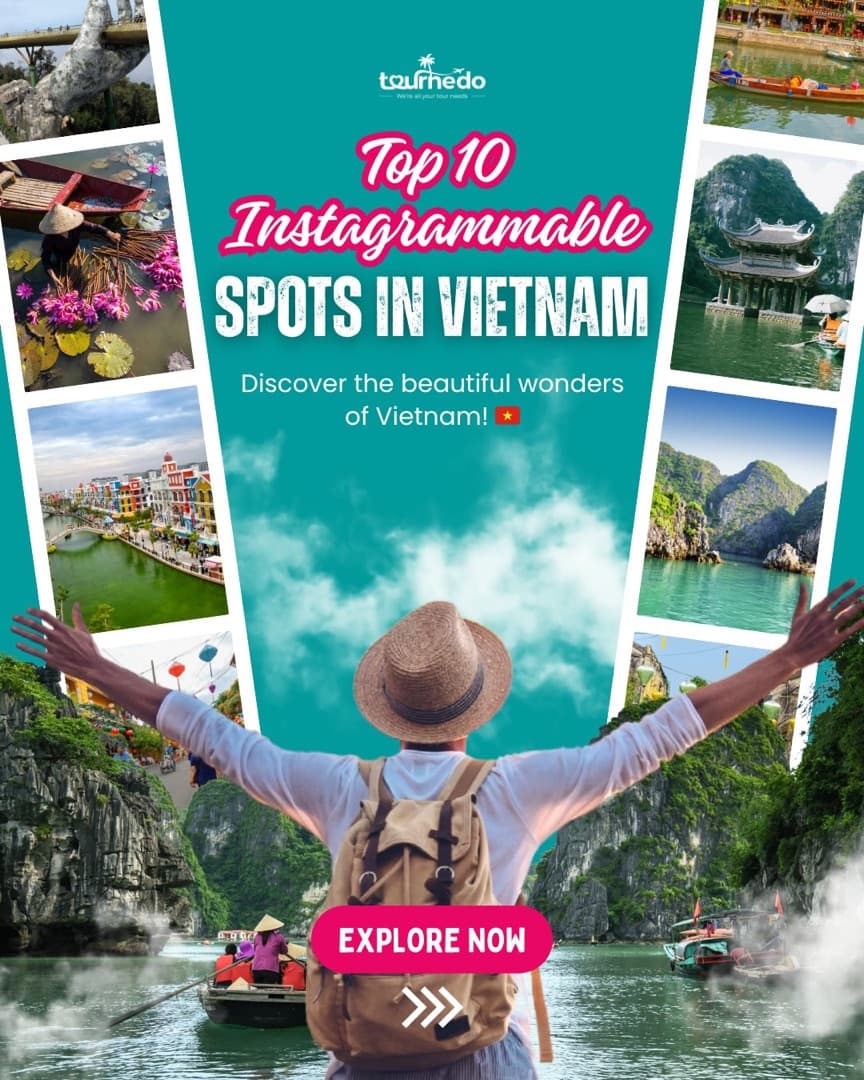 Instagram post: Top Instagrammable spots in Vietnam