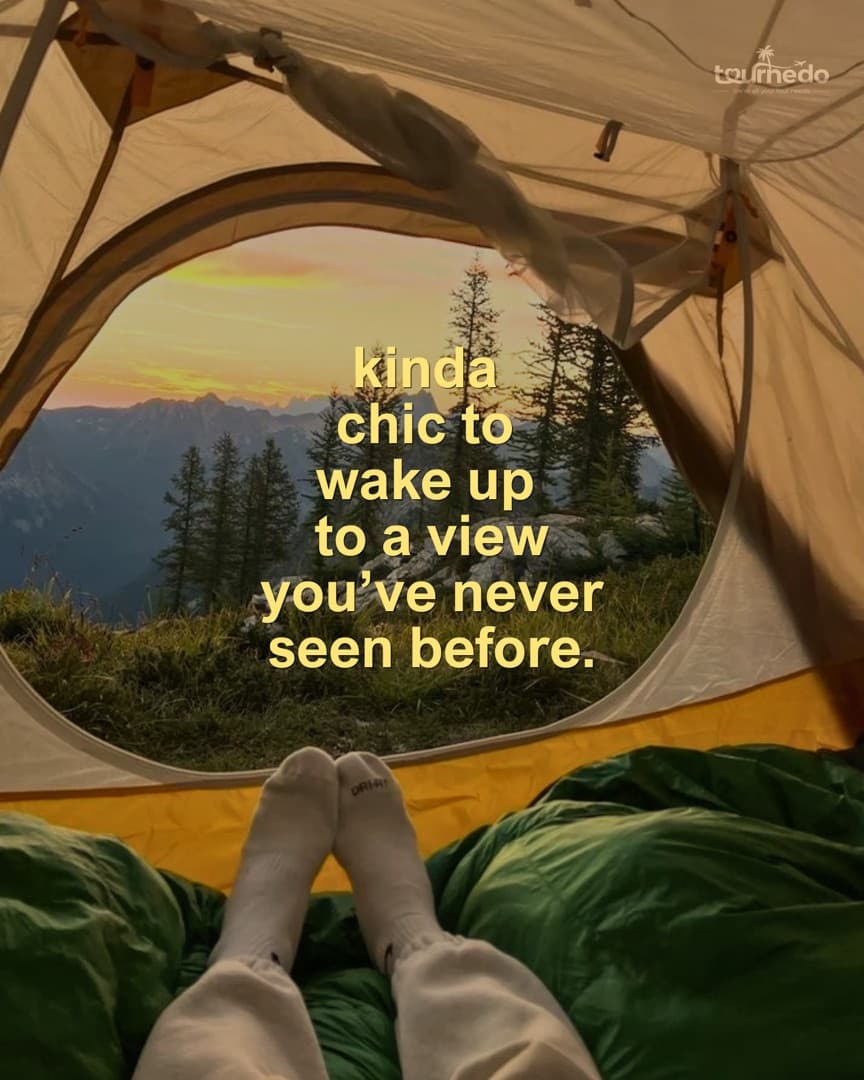 Instagram post: Waking up to a view you've never seen before