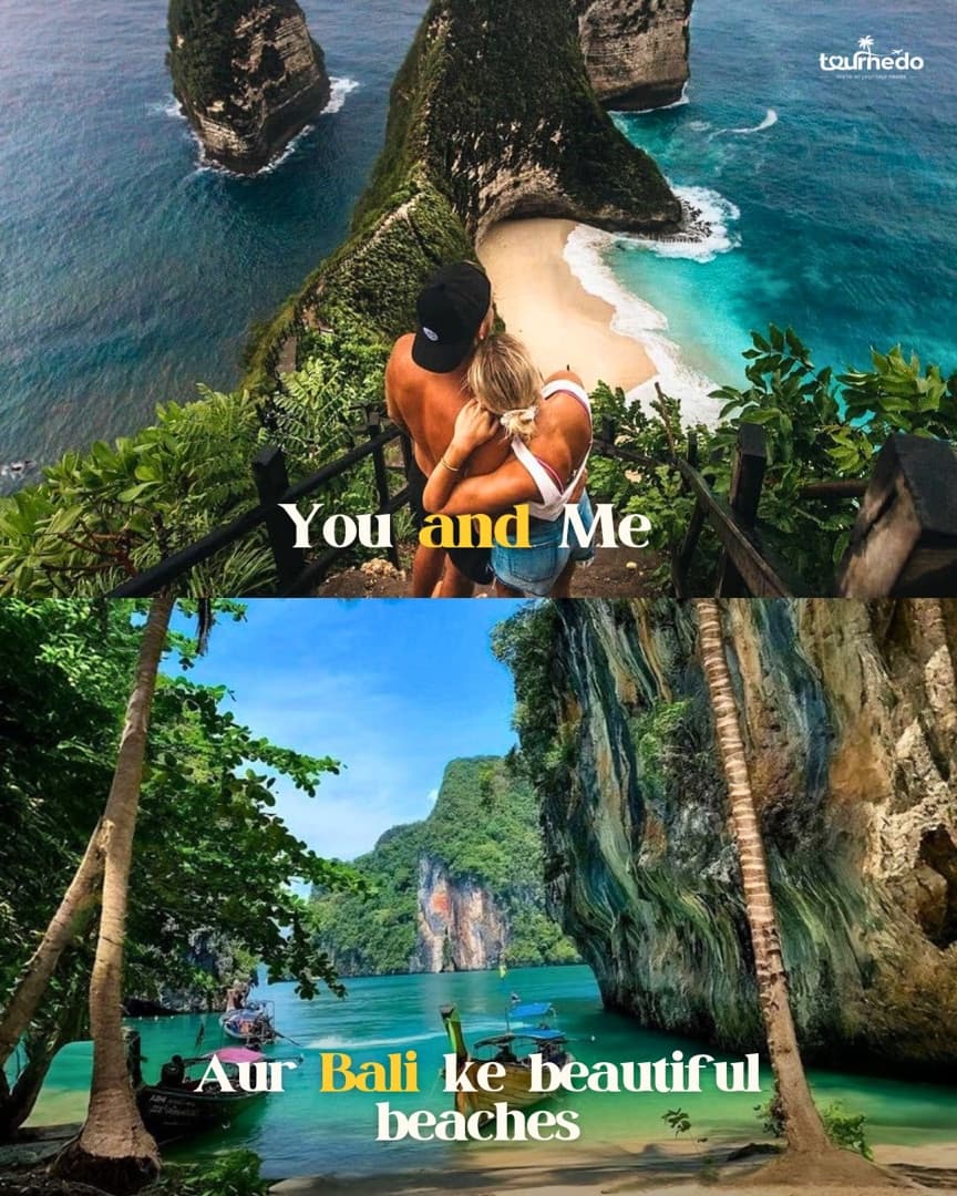 Instagram post: You and me, and Bali's beautiful beaches
