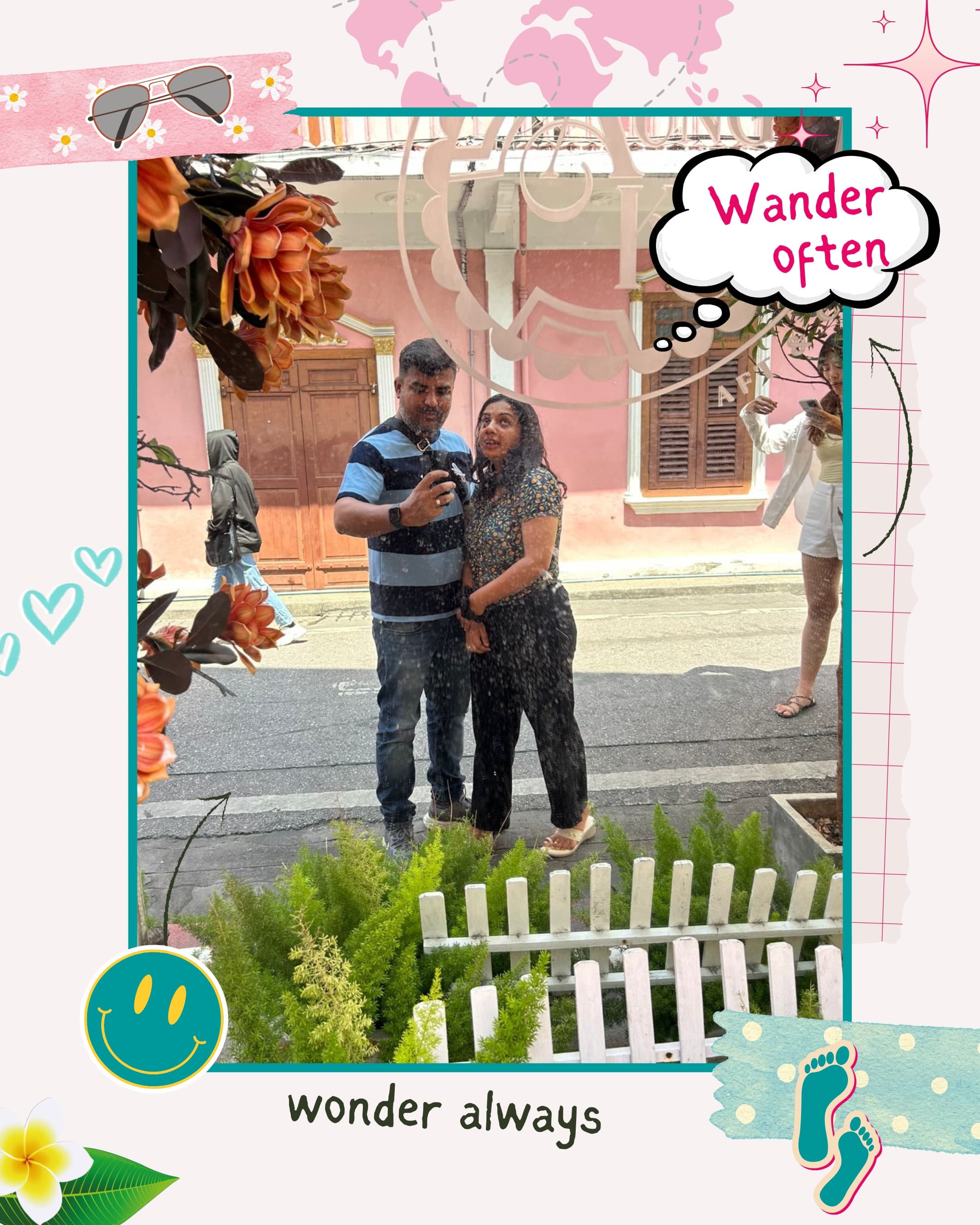 Instagram post: a couple in Phuket Old Town